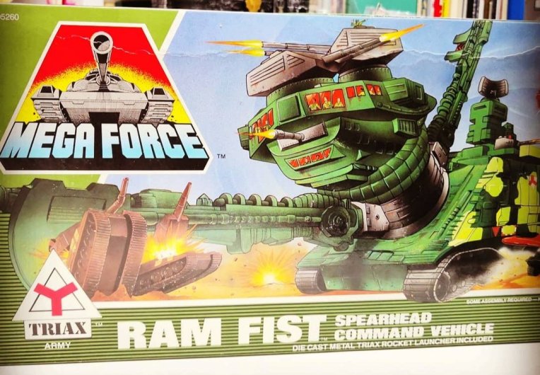 1989 Kenner Mega Force TRIAX Army RAM FIST Spearhead Command vehicle